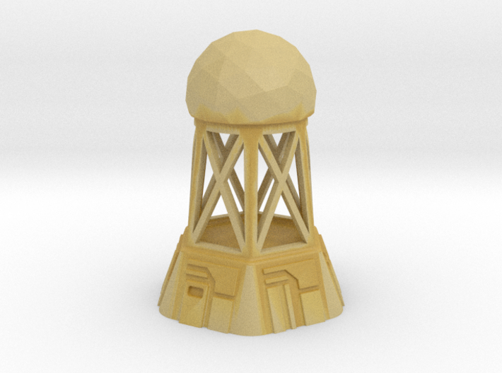 Radar Control Tower (Small Dome) 3d printed 