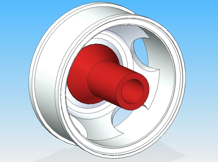 5-hole rim set 1:25 3d printed 