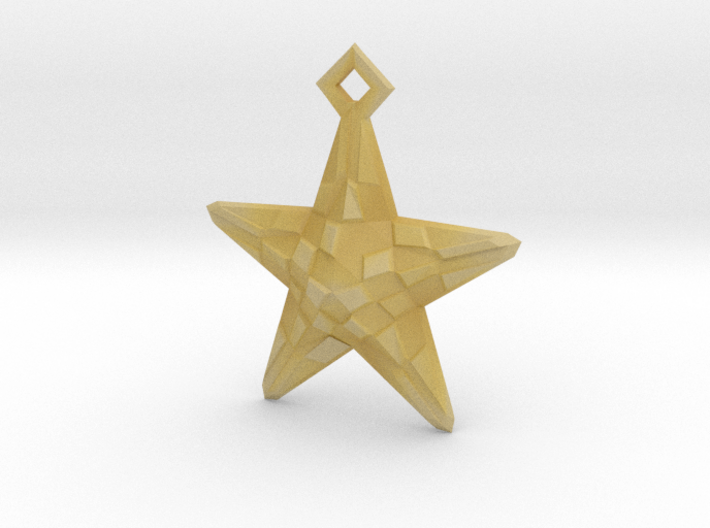 Stylised Sea Star Pendant 3d printed
