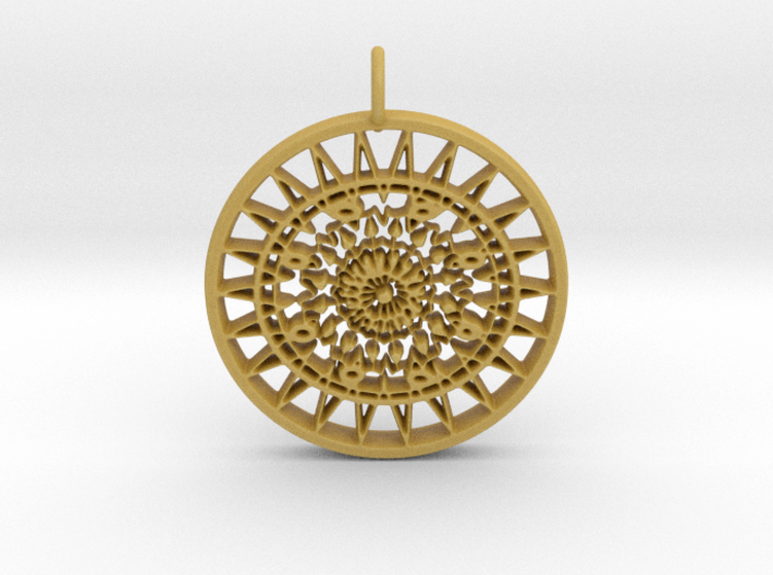 Ornamental keychain/pendant #3 3d printed