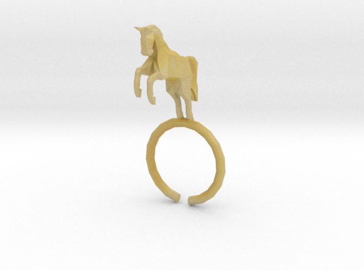 Horse Ring 3d printed