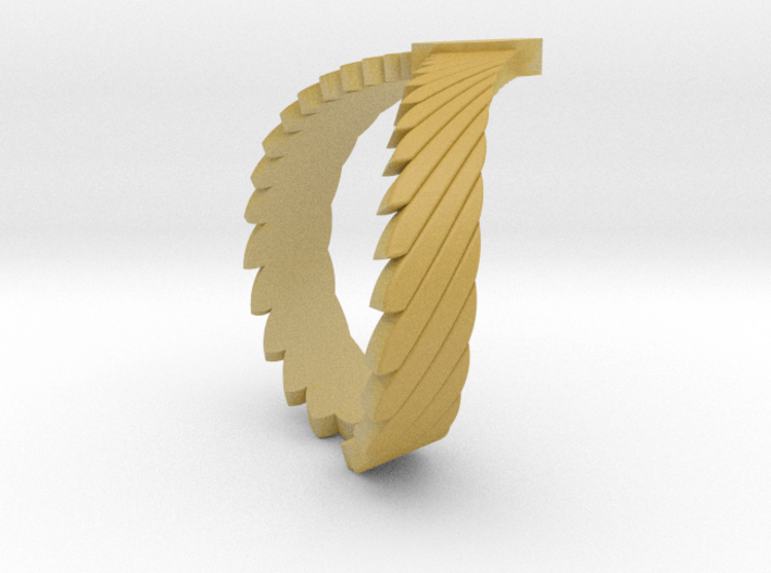 Falcon Wing Ring 3d printed