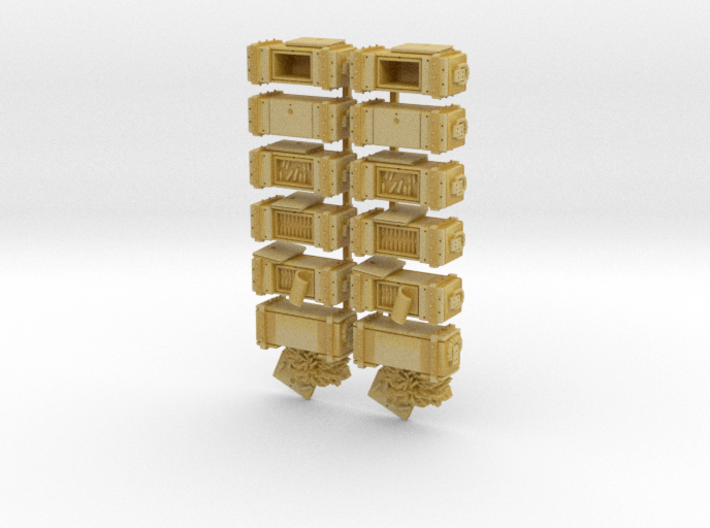 35mm - Ammo Boxes 3d printed