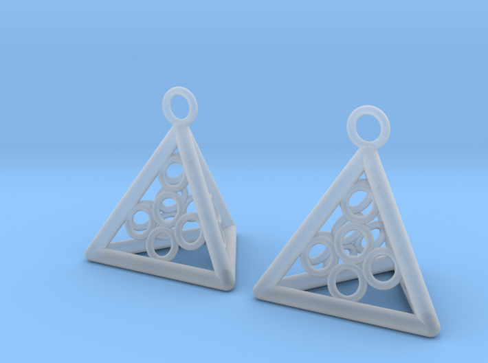 Pyramid triangle earrings serie 3 type 5 3d printed