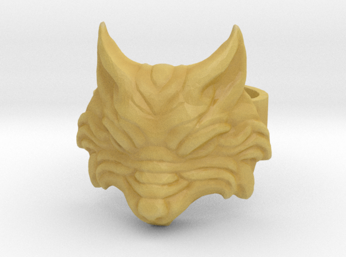 Fenrir - Norse Wolf Ring - Size 10 3d printed