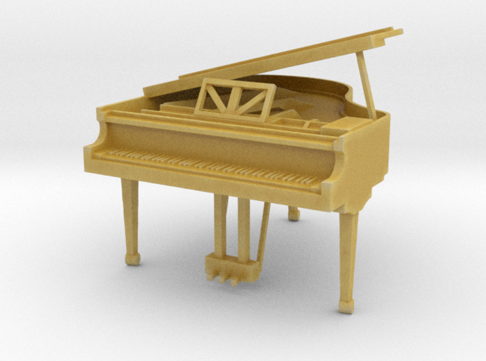 Miniature 1:48 Baby Grand Piano 3d printed