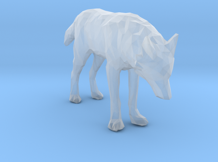 Lowpoly Wolf 3d printed