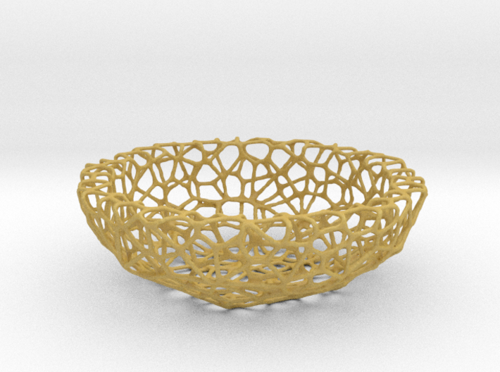 Mini Key shell / bowl (8 cm) - Voronoi-Style #1 3d printed