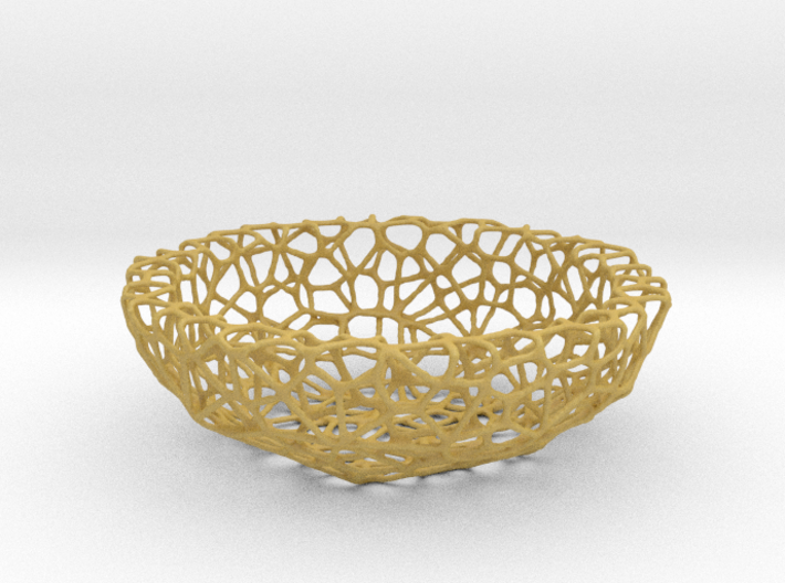 Mini shell / bowl (4 cm) - Voronoi-Style #1 3d printed 