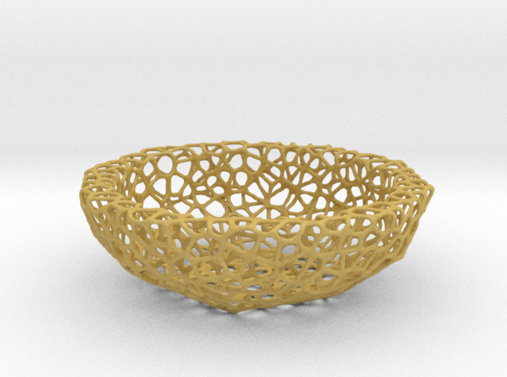 Mini Key shell / bowl (9 cm) - Voronoi-Style #5 3d printed
