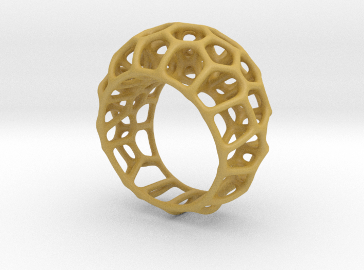 Voronoi Cell Ring (Size 60) 3d printed