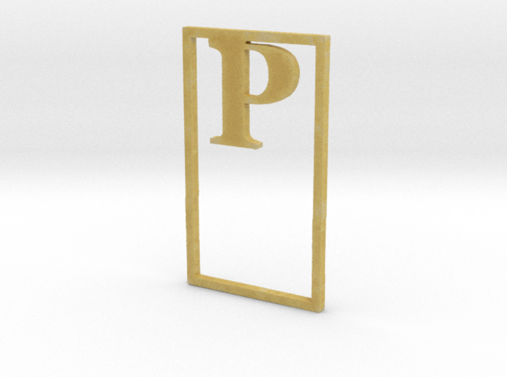 Bookmark Monogram. Initial / Letter P 3d printed