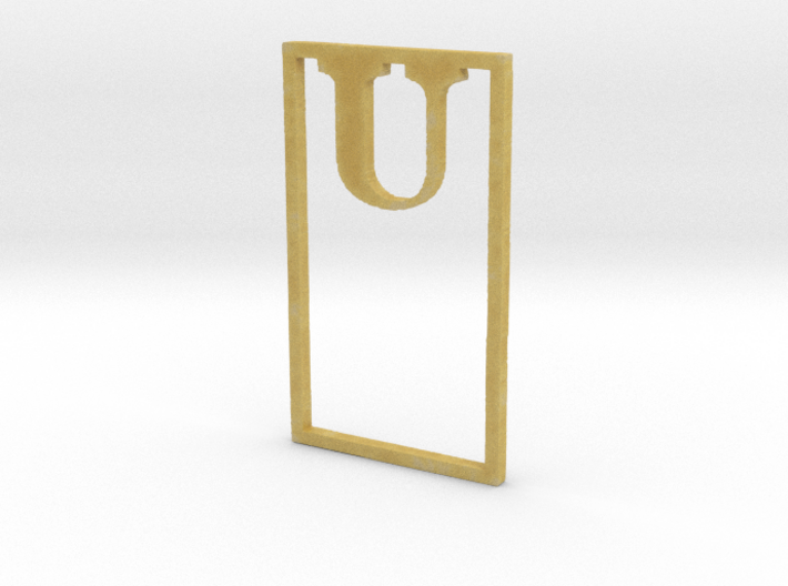 Bookmark Monogram. Initial / Letter U 3d printed