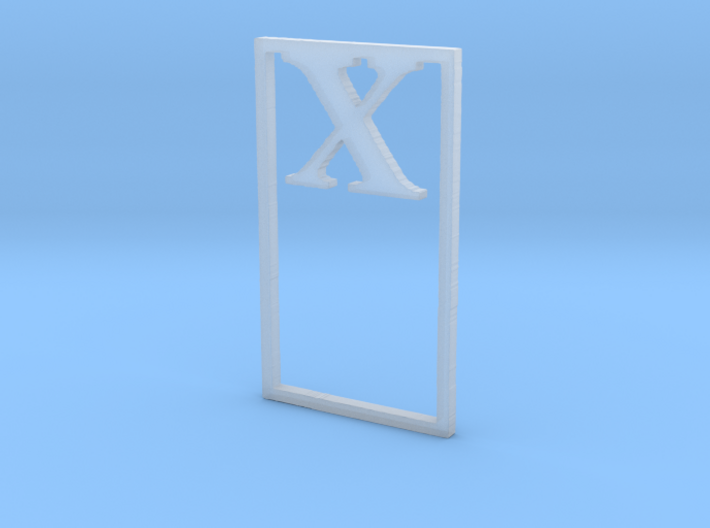 Bookmark Monogram. Initial / Letter X 3d printed