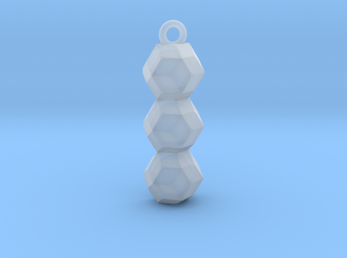 geometric pendant 3d printed