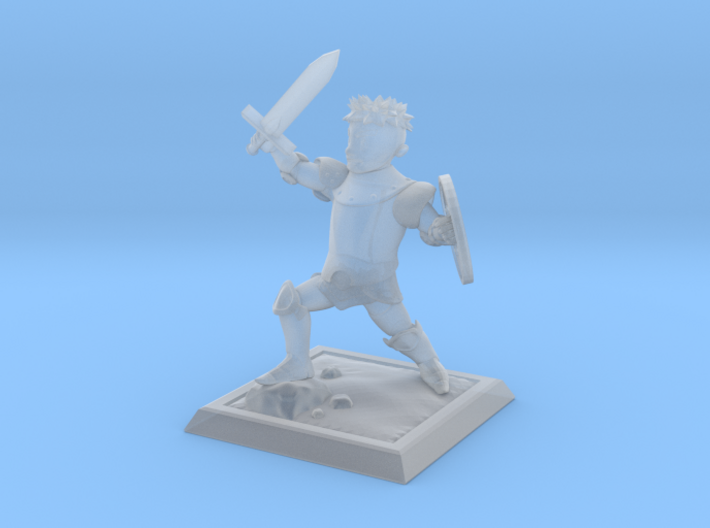 Cartoon fantasy knight 3d printed