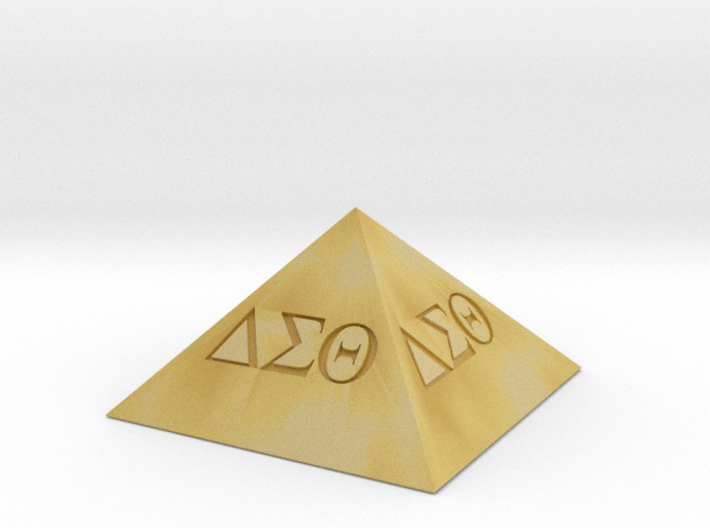 Delta Sigma Theta Decorative Pyramid 3d printed