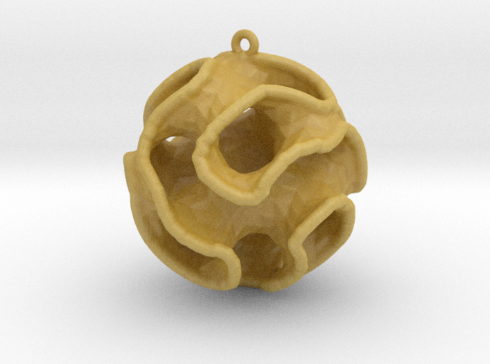 Gyroid Christmas Bauble 3d printed