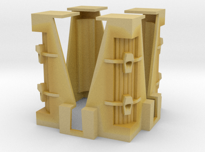 Space Zombie Pyramid Columns 3d printed 