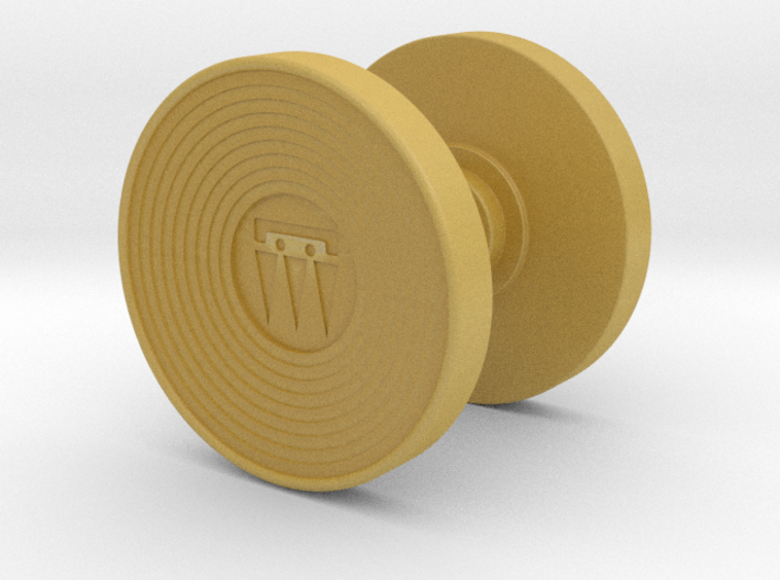 M3X2 Logo Spinner Buttons 3d printed