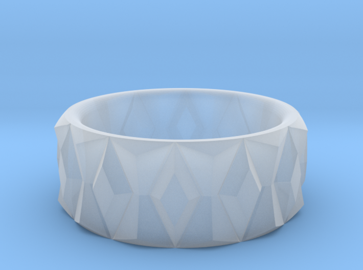 Diamond Ring V2 - Curved 3d printed