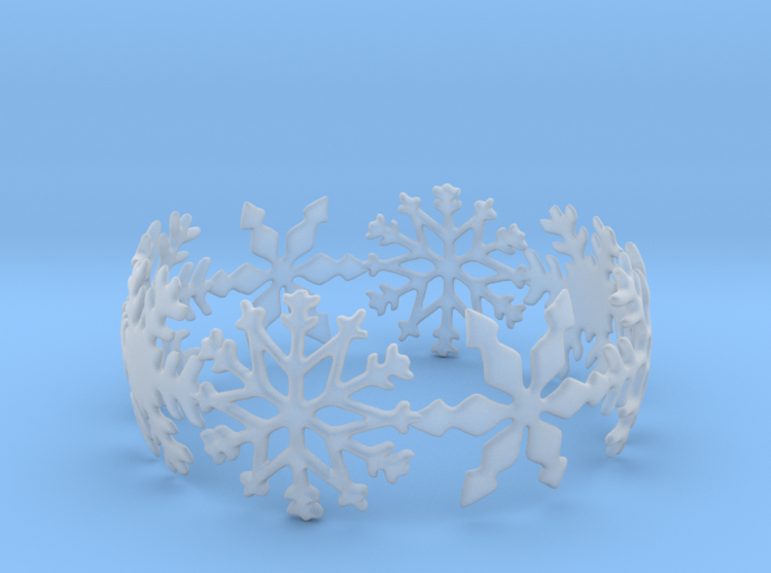 Snowflake Bangle (medium) 3d printed