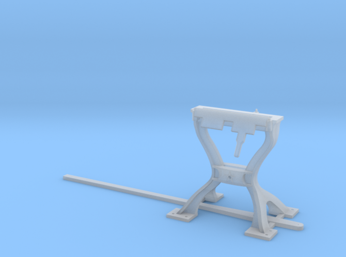 Harp Switch Stand - Flat top with 4 legs, O Scale 3d printed