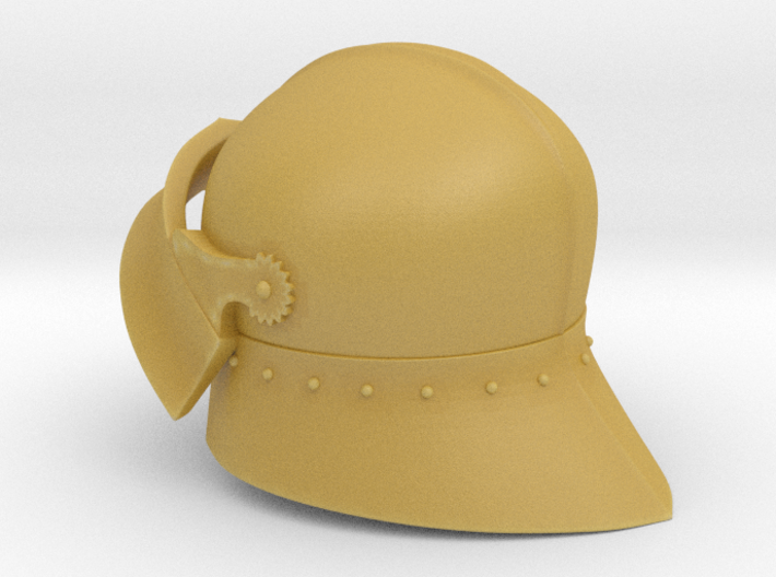 Medieval Sallet compatible with playmobil figure 3d printed