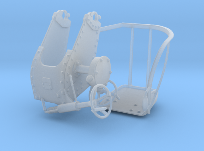 Ger 3,7 cm machine Cannon Flak seat assy 1/15 3d printed