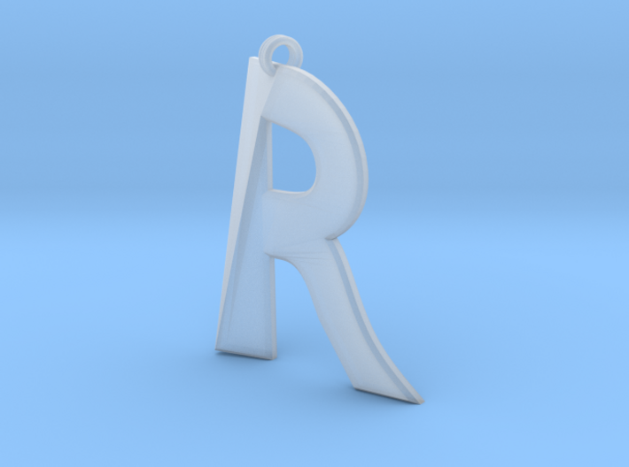 Distorted letter R 3d printed