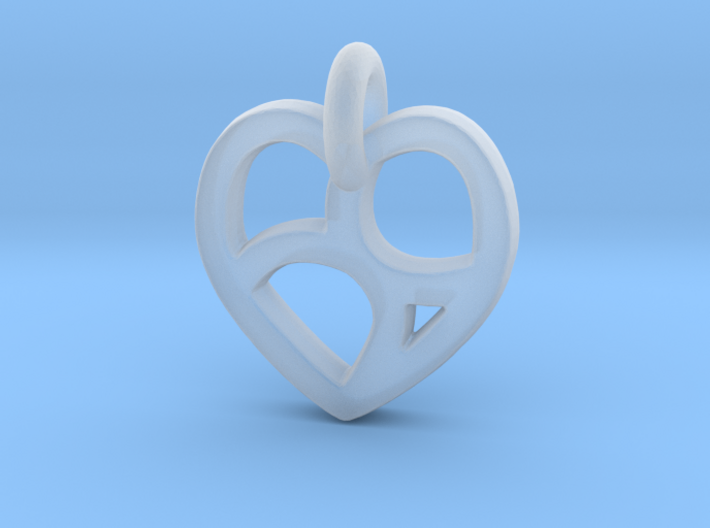 Lover's 69 Heart 3d printed