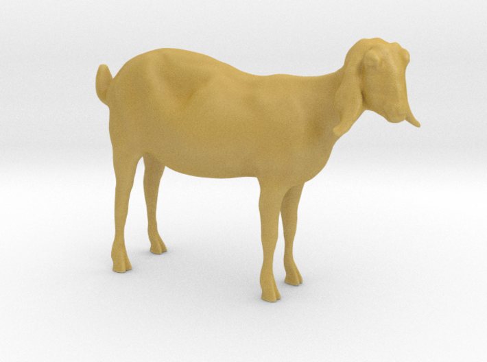 3D Scanned Nubian Goat 3cm 3d printed