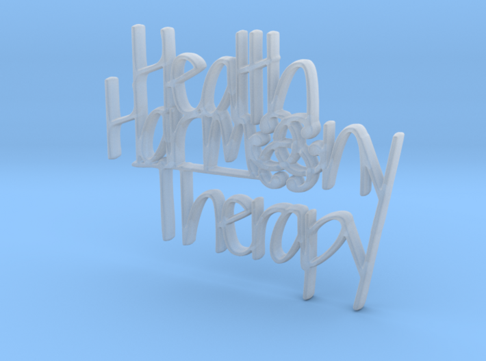 Health Harmony Therapy Logo 3d printed