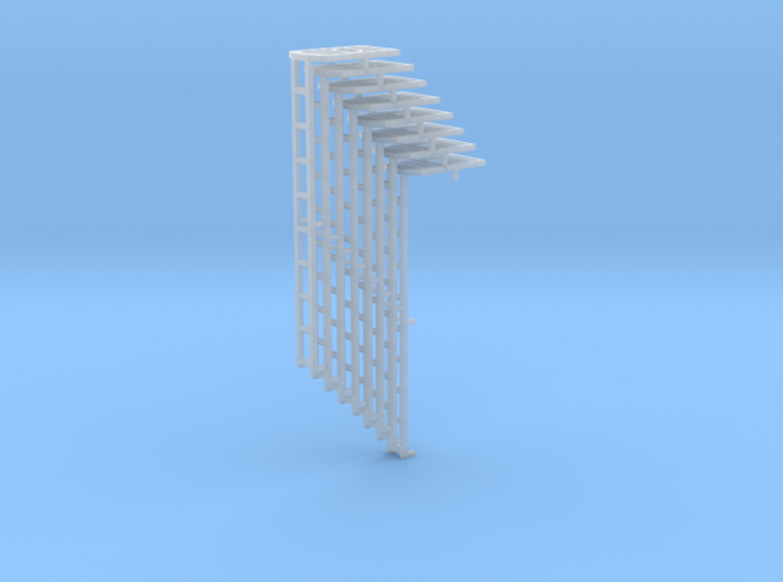 Signal ladders with platform vertical ladder 3d printed