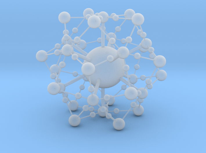 Complex Fractal Molecule 3d printed