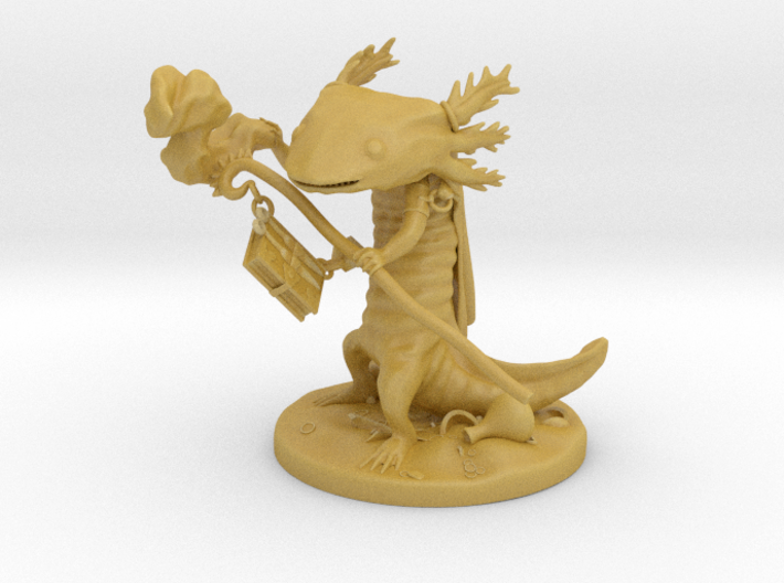 Aanuuv The Axolotl Wizard 3d printed 