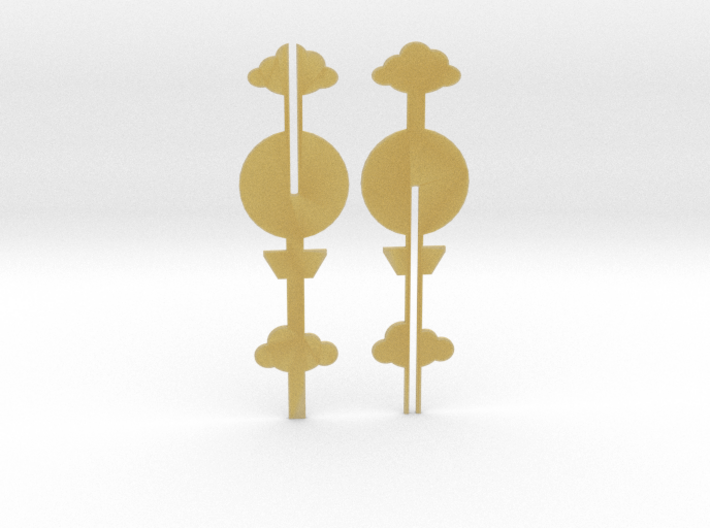 Cake Topper - Clouds &amp; Balloon #1 3d printed