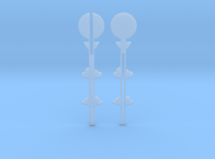 Cake Topper - Clouds &amp; Balloon #2 3d printed