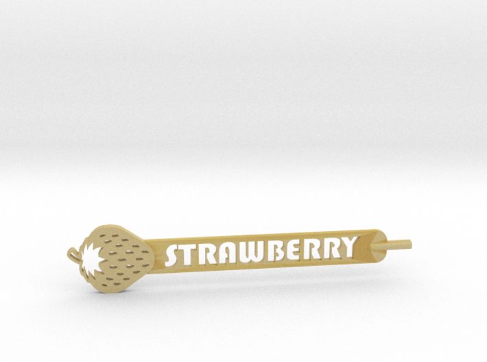Strawberry Plant Stake 3d printed