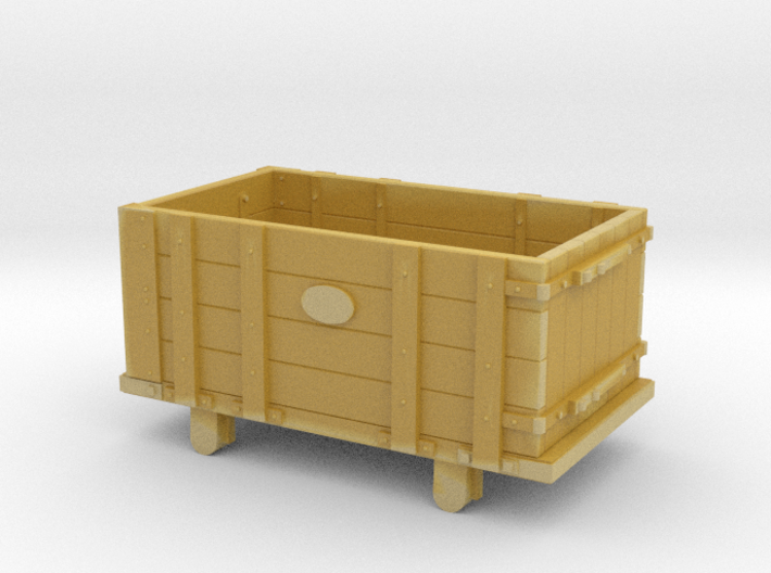 009 FR Four Plank Wagon 4mm Scale 3d printed 