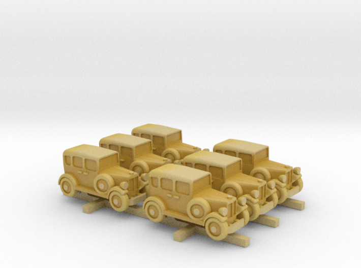 1930s British Car (6mm scale, 6-up) 3d printed