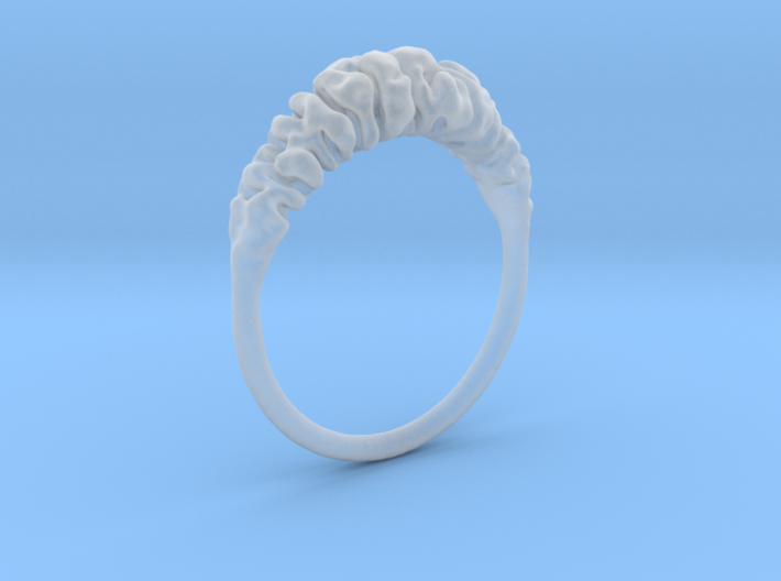 Reaction Diffusion Ring &quot;Brainring&quot; (size 60) 3d printed