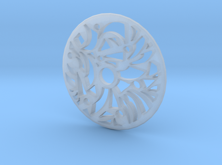 Drop Spindle Whorl--Geometric 3d printed