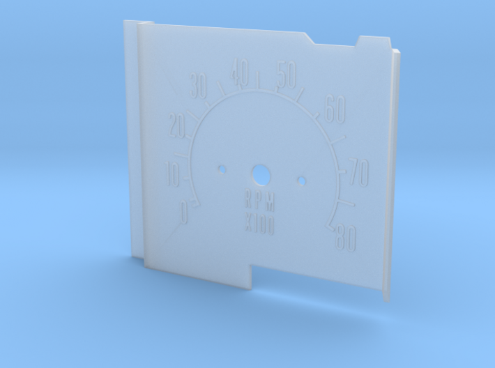 Mopar B-Body Dash Tachometer Replica - Fascia (#1) 3d printed