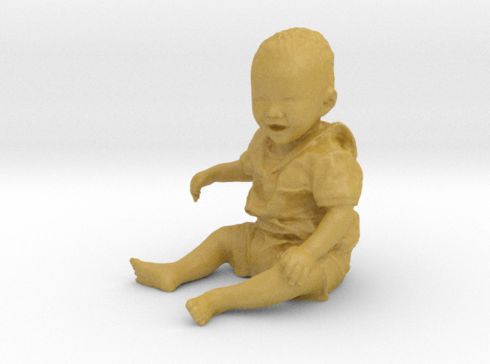 Scanned 7 month old Baby boy_7CM High 3d printed 