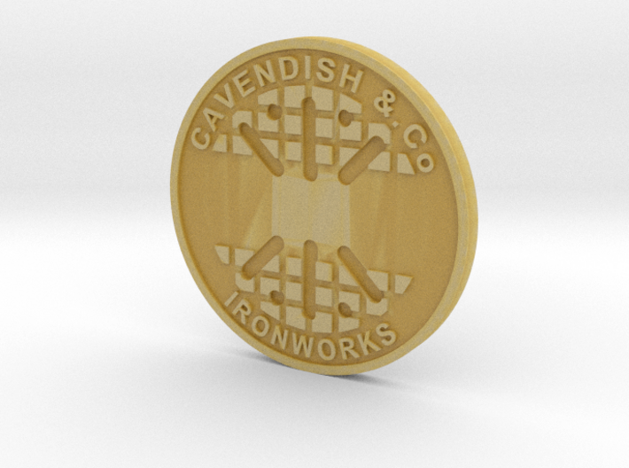 1:9 Scale Customizable Cavendish manhole cover 3d printed