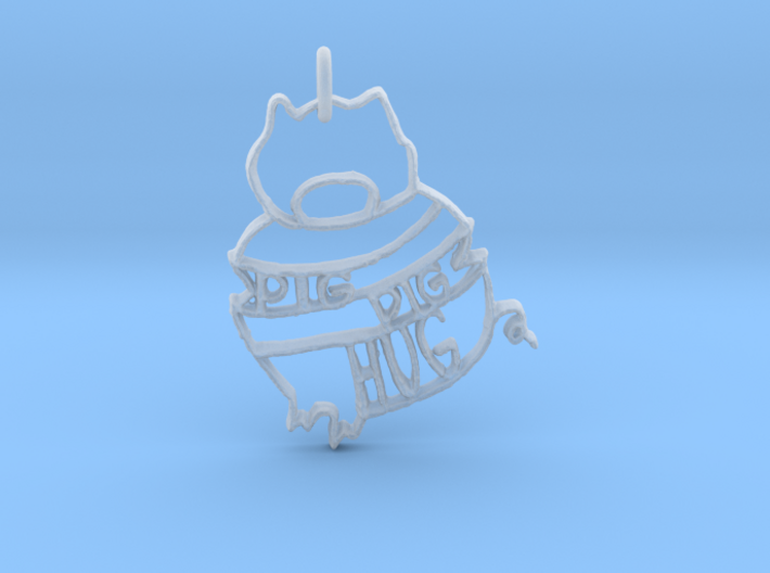 Pig Pig Hug 3d printed