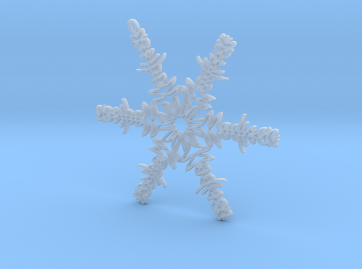 Madison snowflake ornament 3d printed