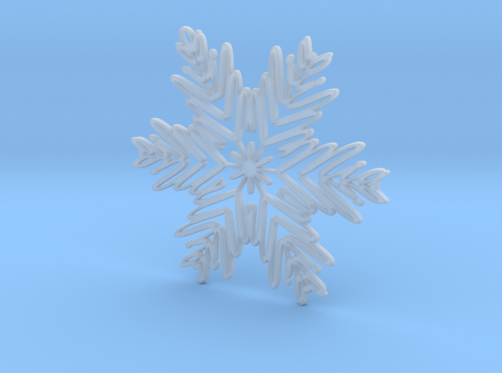 Mia snowflake ornament 3d printed