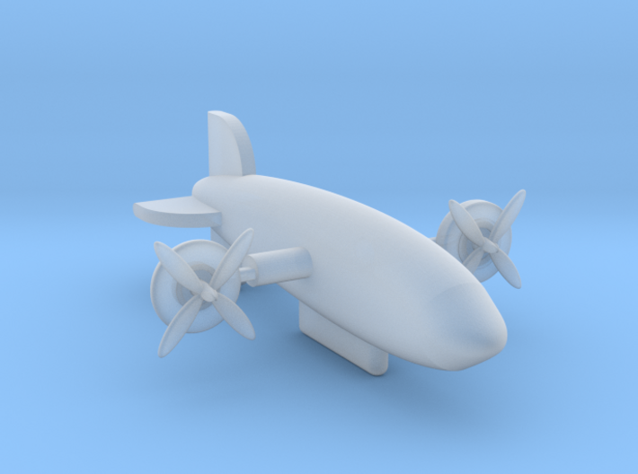 Zeppelin with moving rotors 3d printed